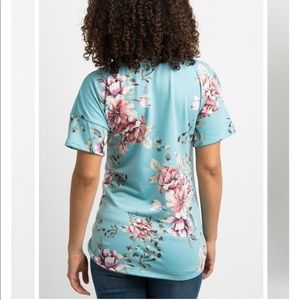 Pinkblush Tops - Pinkblush Blue Floral Dolman Sleeve Top Pinkblush Tops - Pinkblush Blue Floral Dolman Sleeve Top
